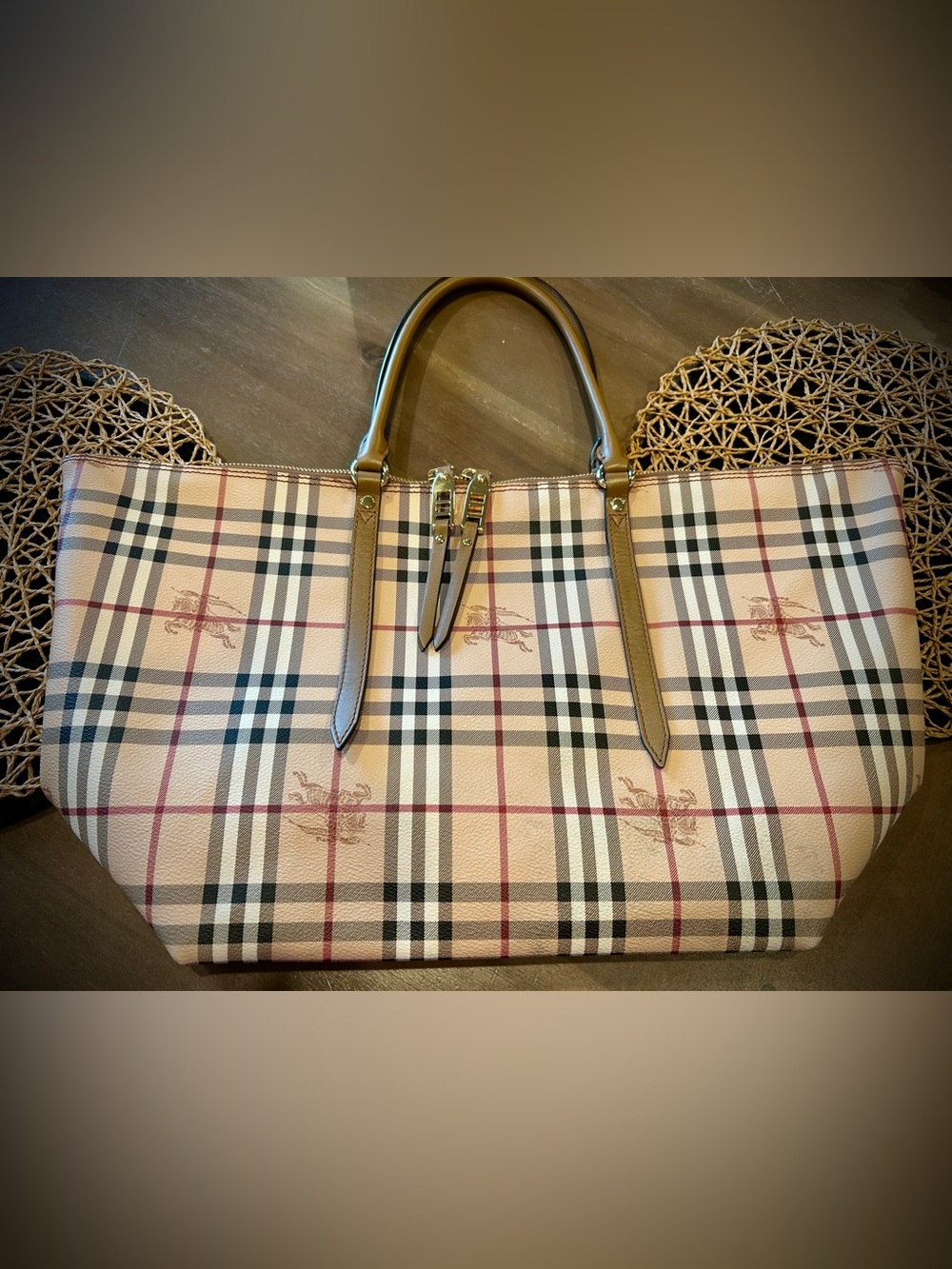 BURBERRY MEDIUM HAYMARKET CHECK SALISBURY BAG - Picture 9 of 15